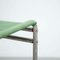 Mid-Century Modern Tubular Steel Chair with Green Fabric, Image 6