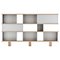 Wood and Aluminium Nuage Shelving Unit by Charlotte Perriand for Cassina, Image 1