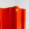 Mid-Century Modern Italian Orange Irregular Ceramic Vase, 1960s, Image 8