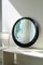 Vintage Italian Black Round Mirror Glass, Image 1