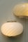 Vintage Murano Wirbel mit Messing Wandlampe in Weiß 6