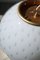 Lampada da soffitto vintage in vetro di Murano bianco con bolle, anni '70, Immagine 7