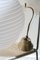 Vintage Murano White Swirl Ceiling Lamp 5
