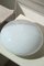 Lampada da soffitto vintage in vetro di Murano bianco con bolle, Immagine 6