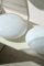Lampada da soffitto vintage in vetro di Murano bianco con bolle, Immagine 5