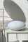 Lampada da soffitto vintage in vetro di Murano bianco con bolle, Immagine 4