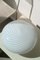 Vintage Murano White Swirl Ceiling Lamp 1