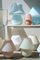 Lampada da tavolo vintage in vetro di Murano color crema, Immagine 3