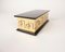 Rectangular Decorative Box in Solid Brass and Lacquered Wood, Italy, 1970s 13