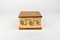 Square Decorative Box in Solid Brass and Wood, Italy, 1970s, Image 4