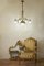 Lámpara de araña modernista antigua de latón y cristal, años 20, Imagen 7
