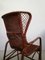 Vintage Bergère Sessel aus Korbgeflecht von Eugenia Alberti Reggio für Ciceri, 1950 7