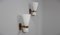 Mid-Century Brass and Glass Sconces from Stilnovo, Set of 2 3