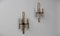 Messing & Aluminium Röhren Wandlampen von Stilnovo, 1950er, 2er Set 1