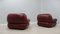 Sapporo Leather Armchairs from Mobil Girgi, 1970s, Set of 2 15