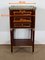 Small Middle and Marble Mahogany Side Table with Drawers in the Style of Louis XVI, 1900s 25