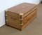 End of 19th Century Camphor and Blond Mahogany Travel Trunk 3