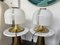 Italian Brass and Murano Glass Mushroom Lamp by F. Fabbian, 1970s, Set of 2 6