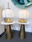 Italian Brass and Murano Glass Mushroom Lamp by F. Fabbian, 1970s, Set of 2 11