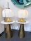 Italienische Mushroom Lampe aus Messing & Muranoglas von F. Fabbian, 1970er, 2er Set 11