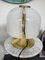 Italian Brass and Murano Glass Mushroom Lamp by F. Fabbian, 1970s, Set of 2 3