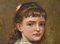 E. Lambrichs, Portrait einer jungen Frau, 1887, Öl auf Leinwand, gerahmt 5