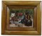 Bauernszenen-Gemälde, 1900er, Öl auf Karton, gerahmt 1