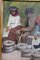 Bauernszenen-Gemälde, 1900er, Öl auf Karton, gerahmt 6
