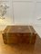 Antique Victorian Quality Figured Walnut Brass Bound Writing Box 1