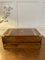 Antique Victorian Quality Figured Walnut Brass Bound Writing Box 6