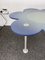 Italian Blue Daisy Flower Table in Glass by Glas Italia, 1990s, Image 8