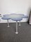 Italian Blue Daisy Flower Table in Glass by Glas Italia, 1990s, Image 9