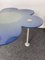 Italian Blue Daisy Flower Table in Glass by Glas Italia, 1990s, Image 3