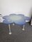 Italian Blue Daisy Flower Table in Glass by Glas Italia, 1990s 1