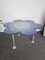 Italian Blue Daisy Flower Table in Glass by Glas Italia, 1990s, Image 1