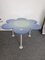 Italian Blue Daisy Flower Table in Glass by Glas Italia, 1990s, Image 2