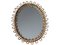 Vintage Rattan and Bamboo Oval Wall Mirror by Franco Albini, 1960s, Image 1