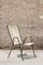 Wrought Iron Lounge Chair in Brass & Scoubidou, France, 1950s 1