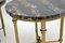 Vintage French Brass & Marble Side Tables, Set of 2, Image 10
