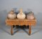Antique Spanish Tinaja Pots & Stand, Set of 4 15
