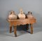Antique Spanish Tinaja Pots & Stand, Set of 4 4