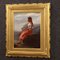 V. Cabianca, pintura figurativa italiana, siglo XIX, óleo sobre cartón, enmarcado, Imagen 8