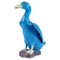 Blaue Chinesische Entenfigur aus Porzellan 1