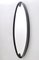 Schwarzer ovaler italienischer Vintage Spiegel mit lackiertem Eisenrahmen von Santambrogio & Deberti 9