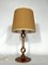 Lámpara de mesa italiana vintage de madera, años 50, Imagen 2