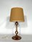 Vintage Italian Wood Table Lamp, 1950s, Image 1
