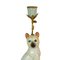 Porcelain and Bronze Cudget Siamese Cat Candle Holder from &Klevering 4