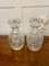 Antique Cut Glass Shaped Decanters, Set of 2 1