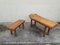 Brutalist Wood Side Tables, Set of 2, Image 1