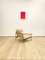 Fauteuil Mid-Century Scandinave en Acier et Laine 4
